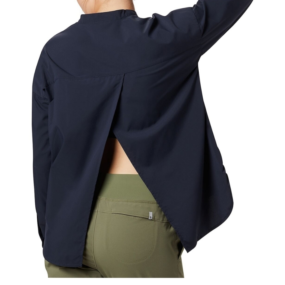 Mountain Hardwear Navy Blue Pro Popover Long Sleeve XS Climb Outdoors Workout